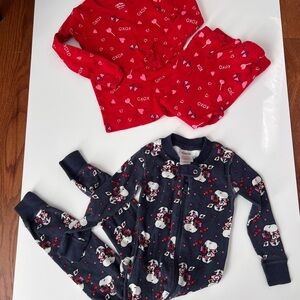 Kids Pajamas Set valentines Hanna Andersson and carters 2T